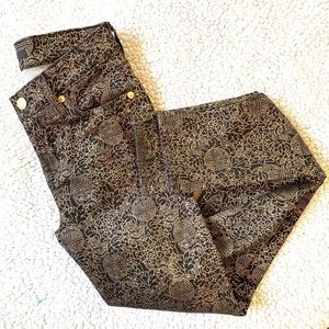 Seven Black and Gold Jeans